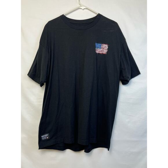 Howitzer Men’s 2XL Black Short Sleeve American Flag Graphic T-Shirt - Picture 1 of 8